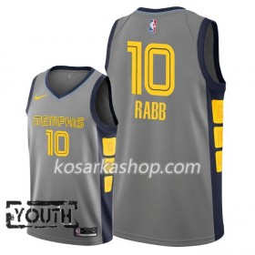 Dres Memphis Grizzlies Ivan Rabb 10 Nike 2018-19 City Edition Siva Swingman - Dječji